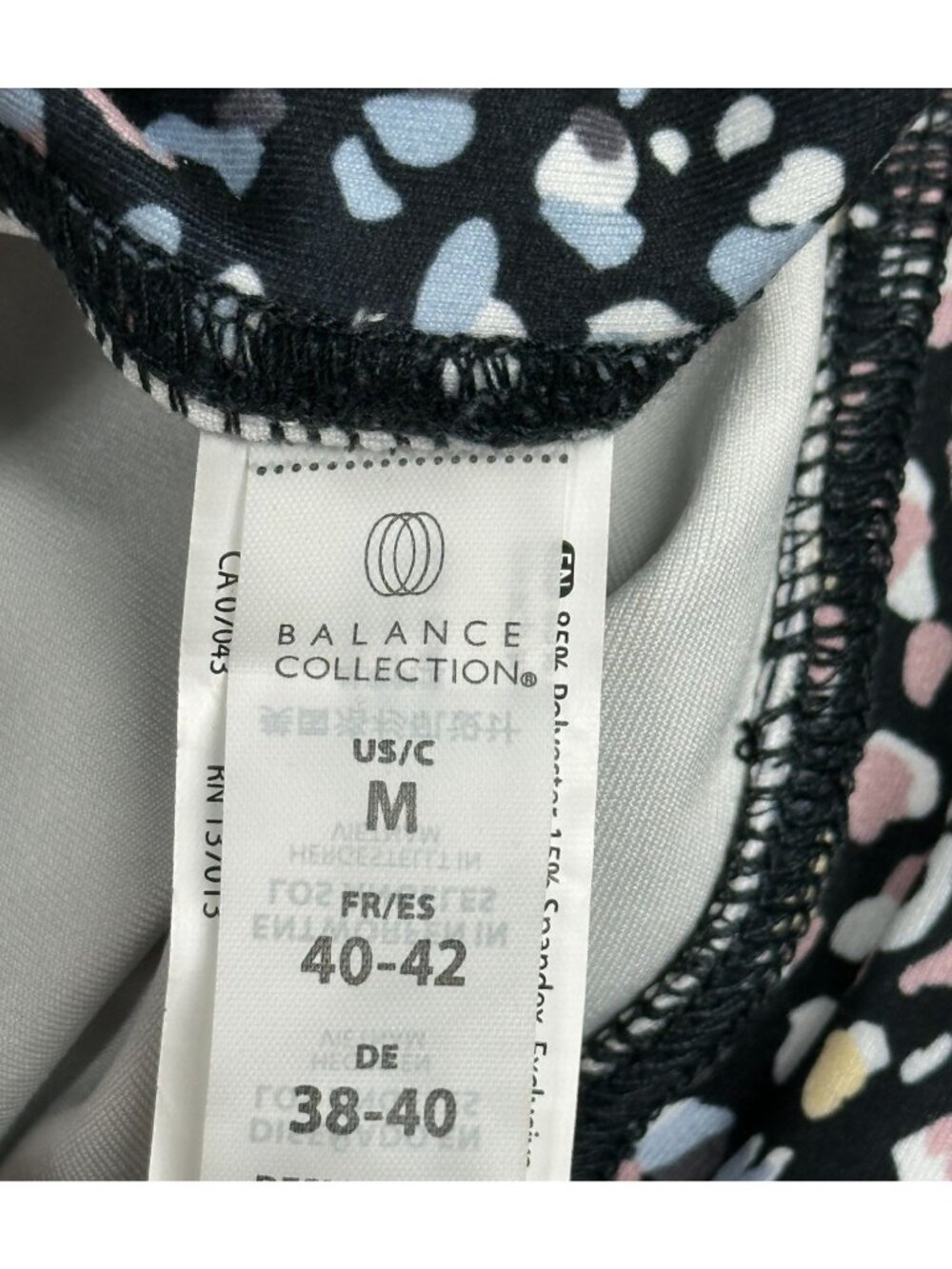 Balance Collection Leggings Womens Medium Multi-Color Dry-Wik Stretch Athletic - Picture 8 of 9